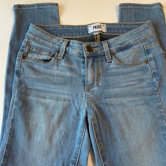 Paige Verdugo Crop Cotton/Rayon/Poly/Spandex Blend Jeans Size 25 - Picture 2 of 6